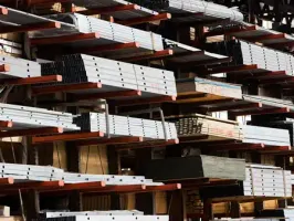 Wooden buildings and construction material